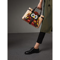 CHINO Sac The Banner moyen en cuir avec motif Bestiaire