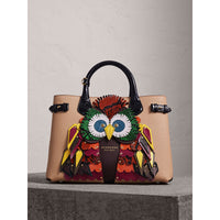 CHINO Sac The Banner moyen en cuir avec motif Bestiaire