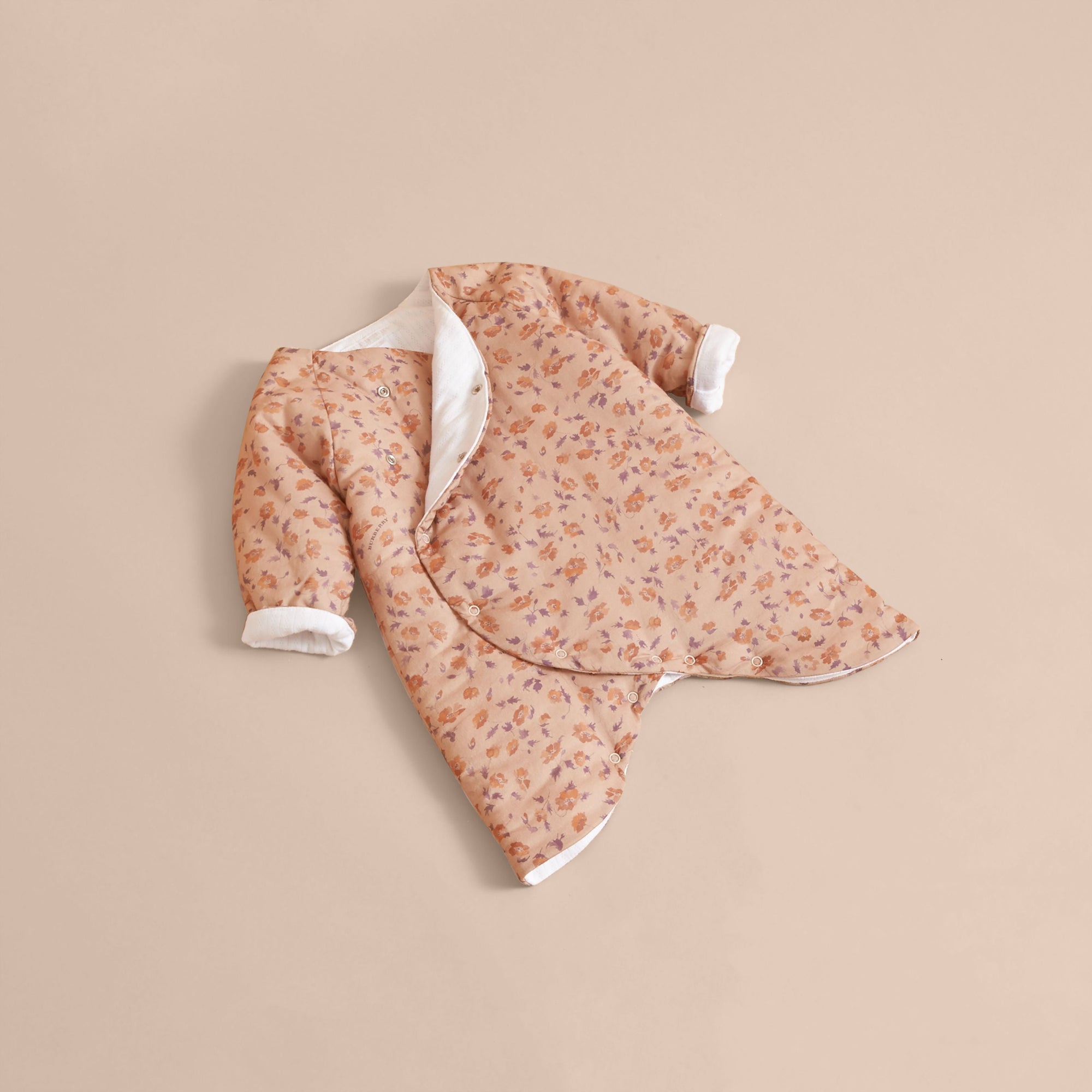 LIGHT COPPER Combinaison en coton matelassée à imprimé floral