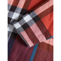 ORNGE RED/CRNFLRW BL Combinaison en coton matelassé à motif check