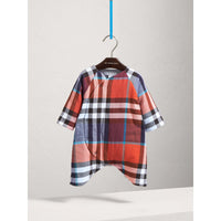 ORNGE RED/CRNFLRW BL Combinaison en coton matelassé à motif check