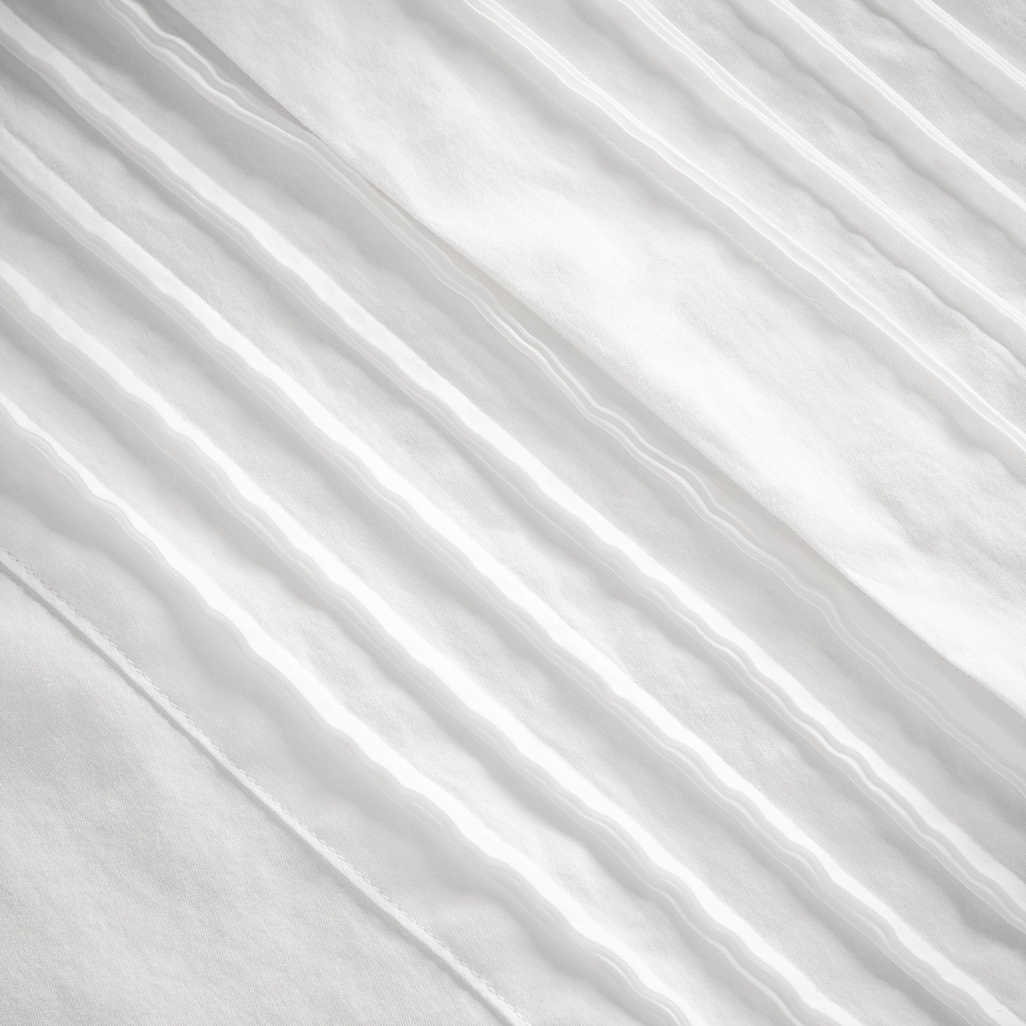 WHITE Chemise en coton unisexe avec plastron nervuré et poignets mousquetaires