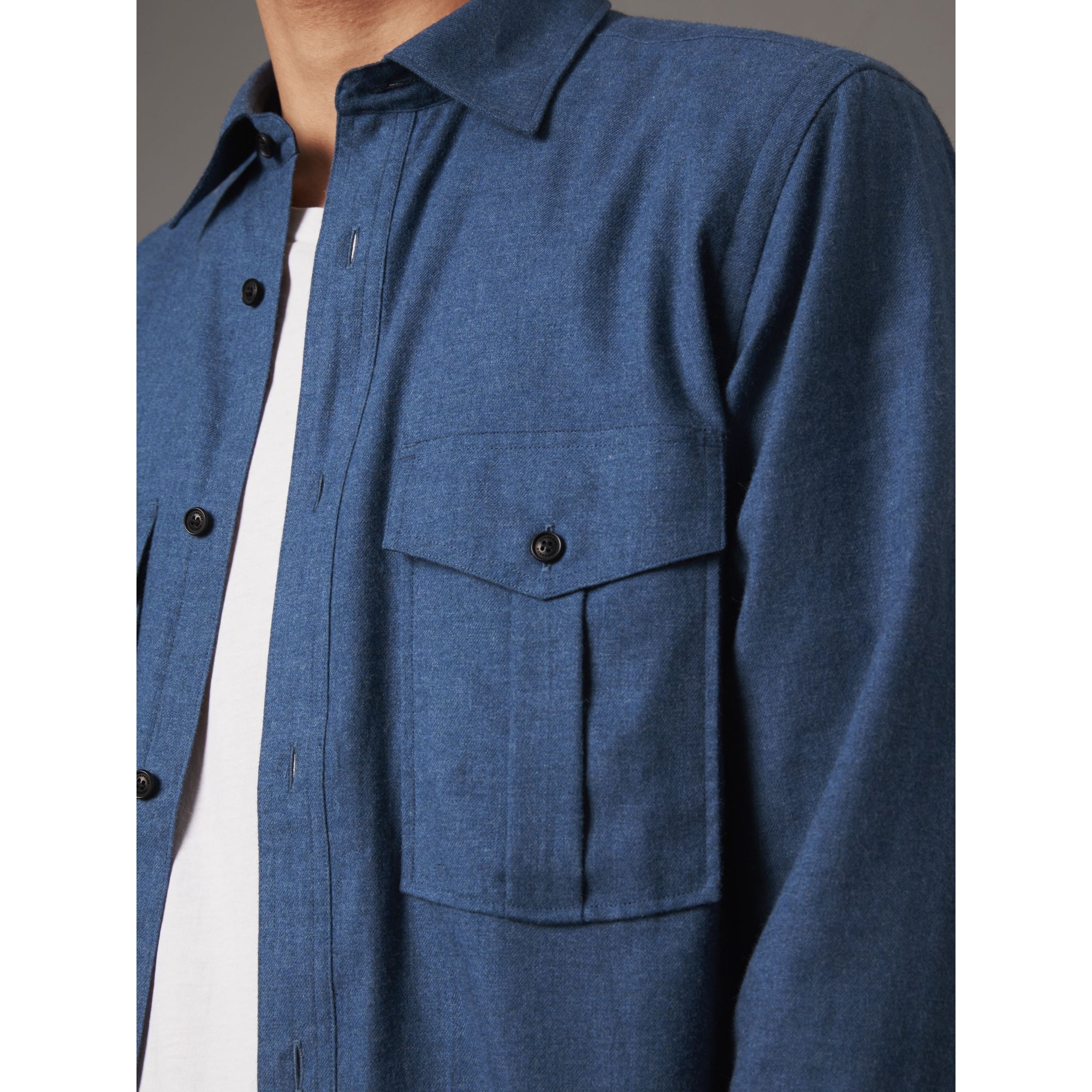 CANVAS BLUE Chemise en flanelle de coton légère