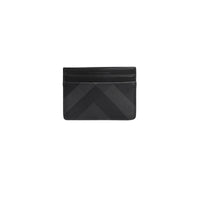 CHARCOAL/BLACK Porte-cartes à motif London check