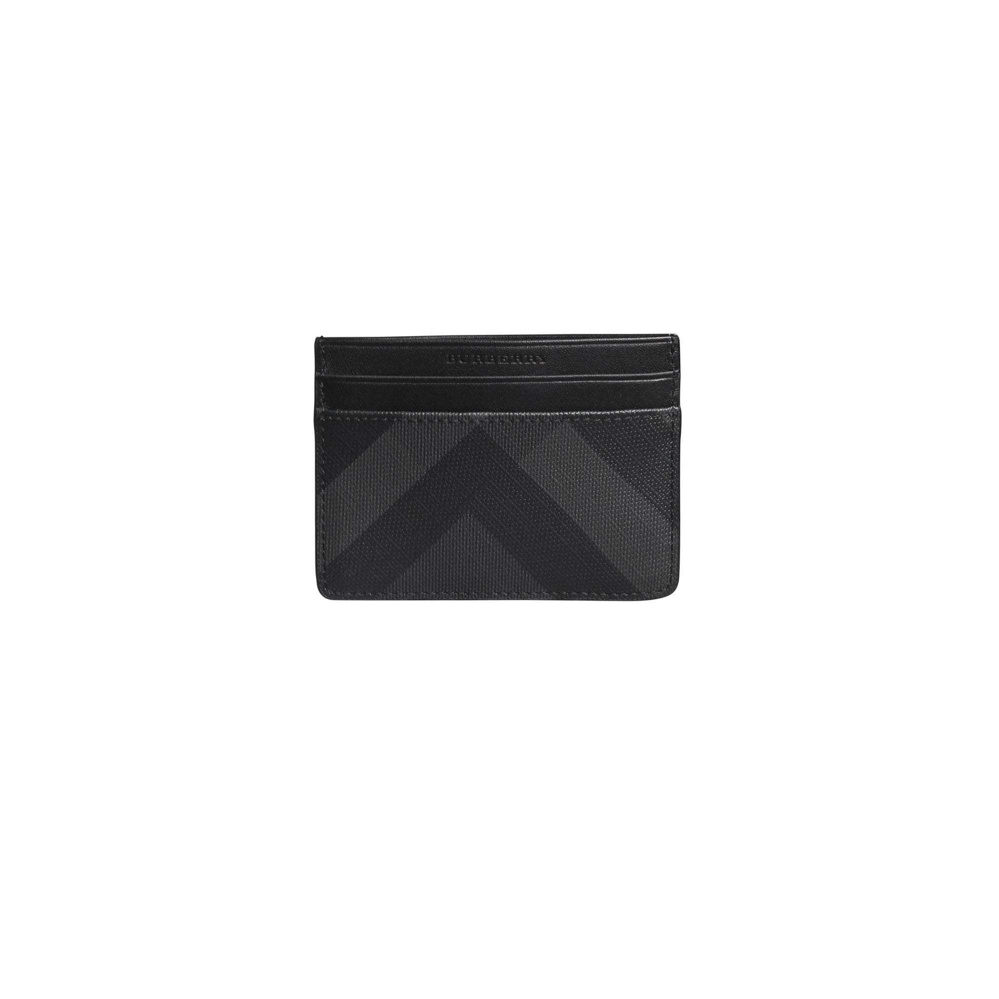 CHARCOAL/BLACK Porte-cartes à motif London check