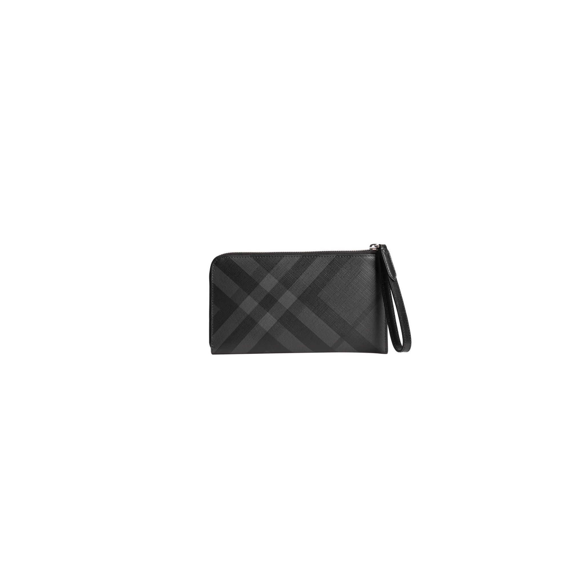 CHARCOAL/BLACK Portefeuille de voyage à motif London check