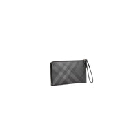 CHARCOAL/BLACK Portefeuille de voyage à motif London check