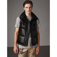 MAHOGANY RED Veste en maille côtelée de coton mélangé avec gilet sans manches rembourré