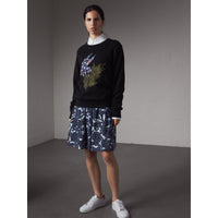BLACK Sweat-shirt en coton avec motif Bestiaire
