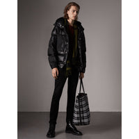 BLACK Doudoune oversize rembourrée à capuche