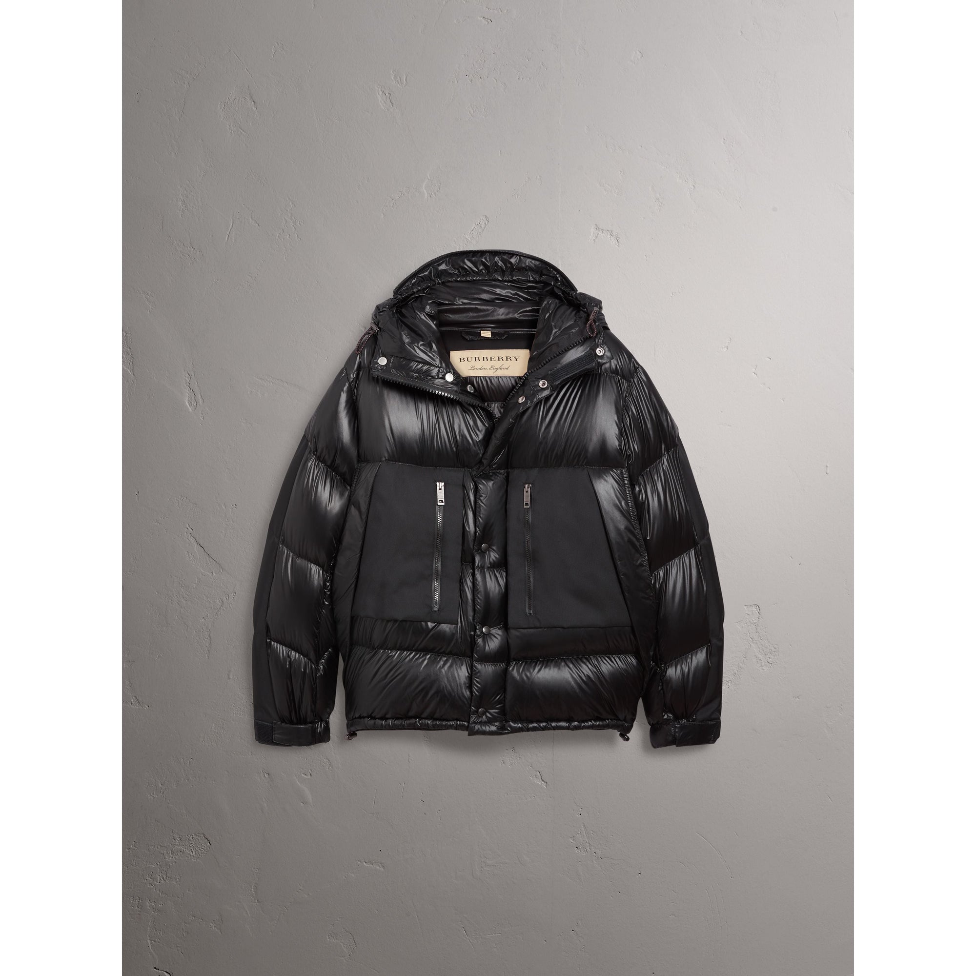 BLACK Doudoune oversize rembourrée à capuche