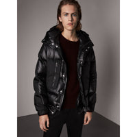 BLACK Doudoune oversize rembourrée à capuche