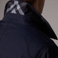Paletot avec gilet sans manches rembourré en duvet amovible - Bleu encre