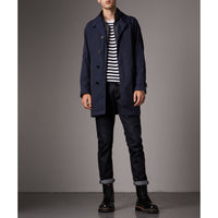 Paletot avec gilet sans manches rembourré en duvet amovible - Bleu encre