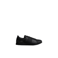 CHARCOAL Sneakers en cuir et tissu London check