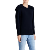 NAVY Pull en laine et cachemire avec galons militaires