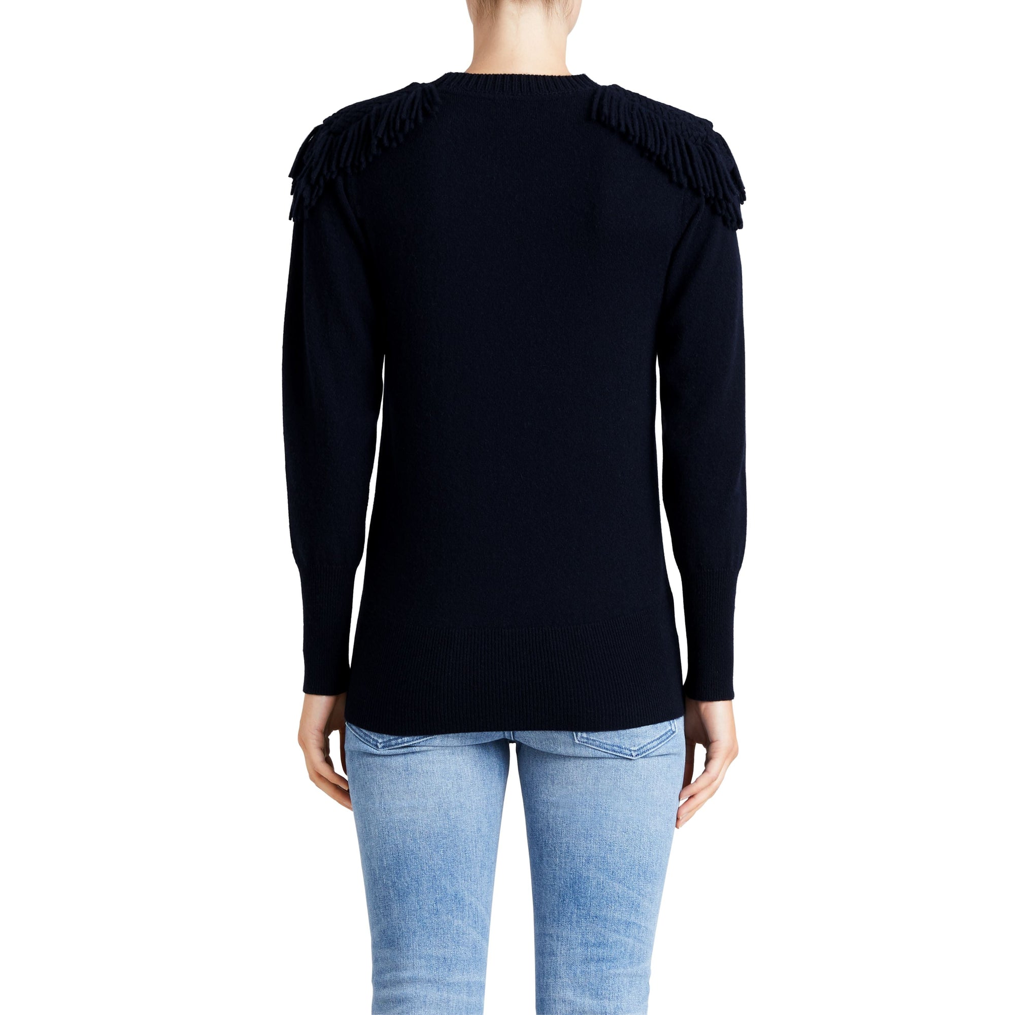 NAVY Pull en laine et cachemire avec galons militaires