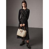 LIMESTONE Sac tote The Buckle moyen en cuir grainé bicolore