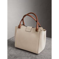 LIMESTONE Sac tote The Buckle moyen en cuir grainé bicolore