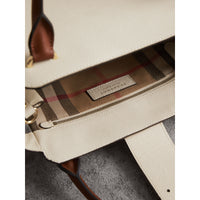 LIMESTONE Sac tote The Buckle moyen en cuir grainé bicolore