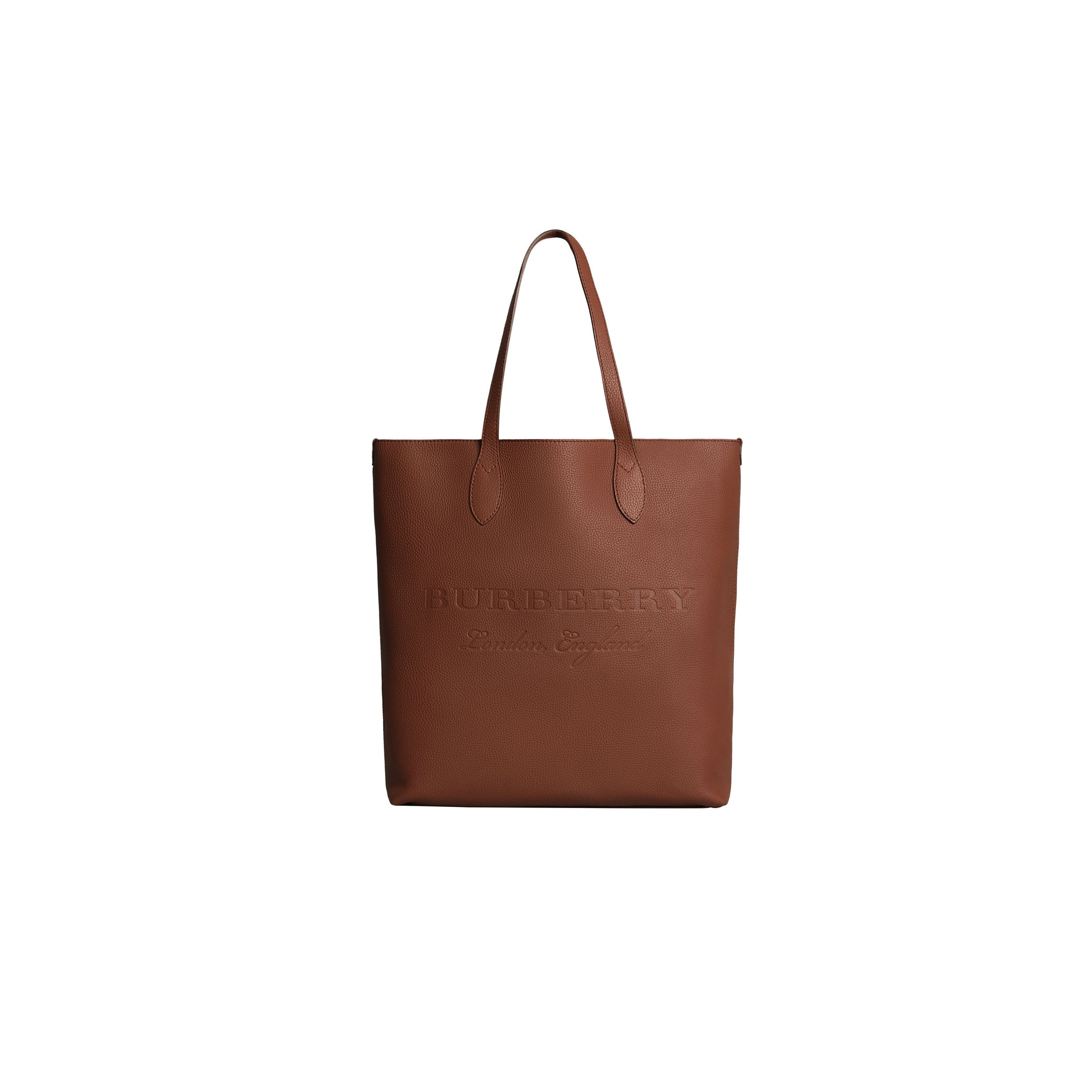 CHESTNUT BROWN Sac tote en cuir estampé