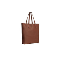 CHESTNUT BROWN Sac tote en cuir estampé