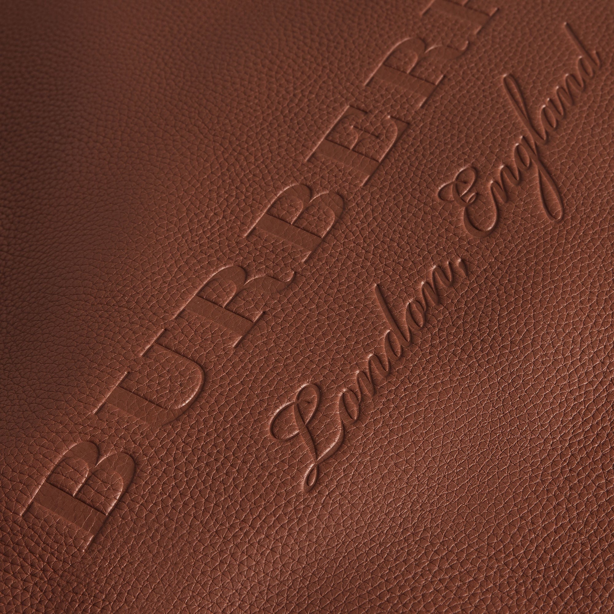 CHESTNUT BROWN Sac tote en cuir estampé