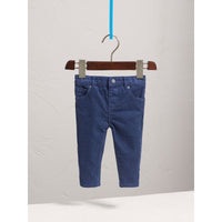 COBALT BLUE Pantalon en velours côtelé extensible