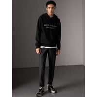 BLACK Sweat-shirt brodé à capuche