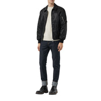 BLACK Bomber à col en pointe
