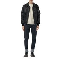 BLACK Bomber à col en pointe