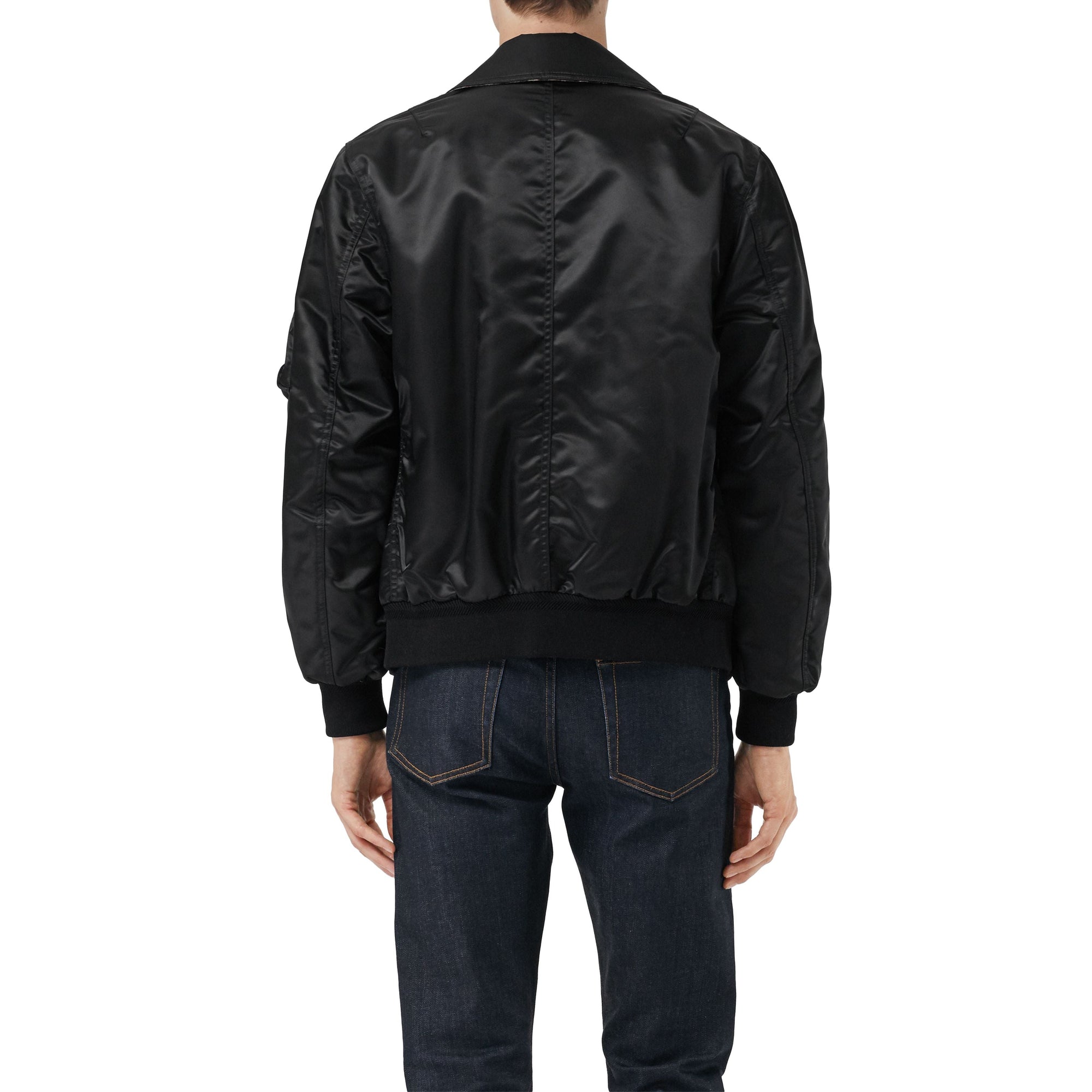 BLACK Bomber à col en pointe