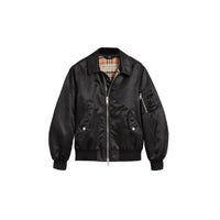 BLACK Bomber à col en pointe