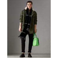 BLACK Écharpe oversize en laine et cachemire à motif check
