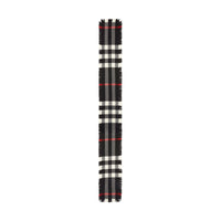 BLACK Écharpe en laine à motif check et à franges
