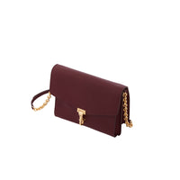 MAHOGANY RED Petit sac à bandoulière en cuir