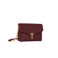 MAHOGANY RED Petit sac à bandoulière en cuir