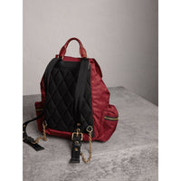 CRIMSON RED/CRIM RED Sac The Rucksack moyen en nylon technique et cuir