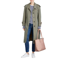 PALE ASH ROSE Sac tote en cuir estampé
