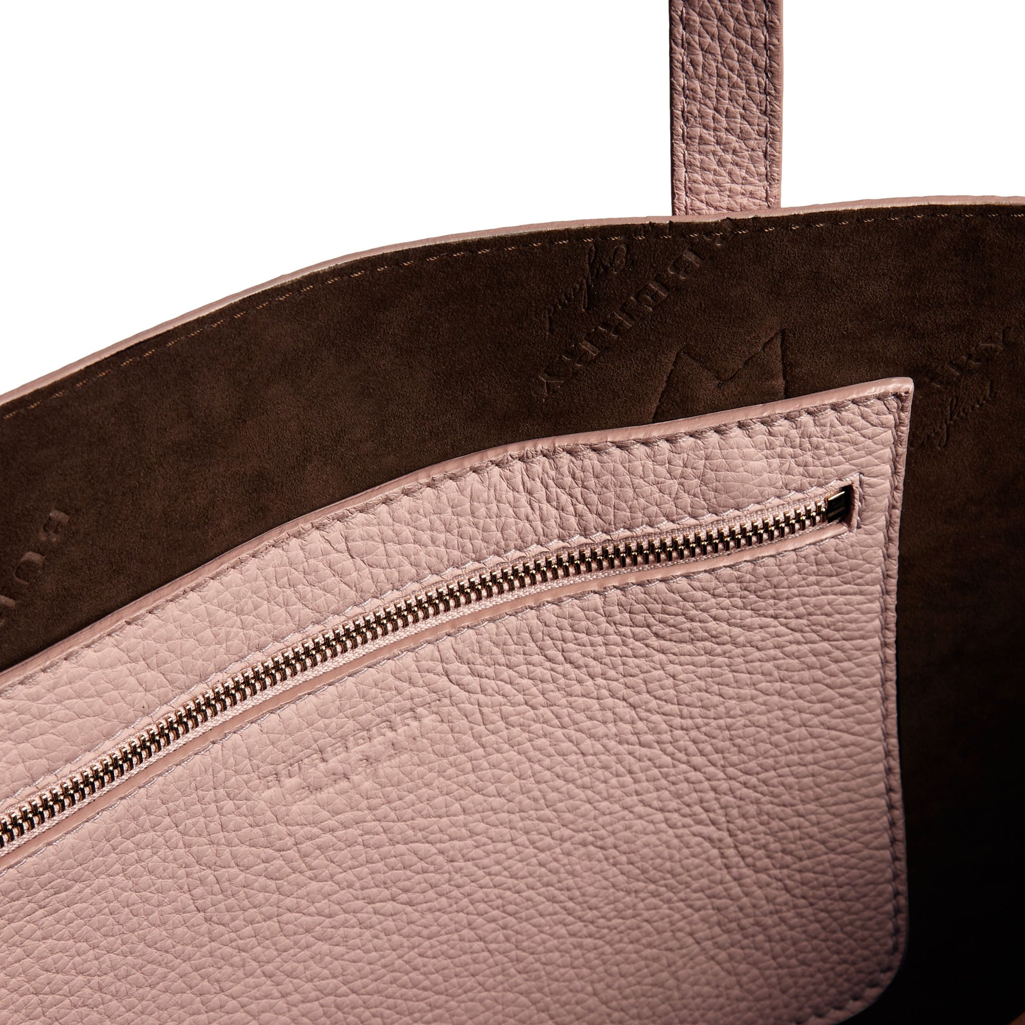 PALE ASH ROSE Sac tote en cuir estampé