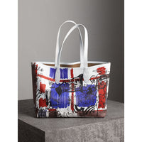 CLASSIC/WHITE/WHITE Sac tote Doodle moyen réversible