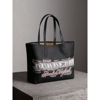 CLASSIC/BLACK/BLACK Sac tote Doodle moyen réversible