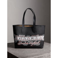 CLASSIC/BLACK/BLACK Sac tote Doodle moyen réversible