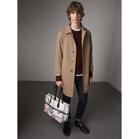 WHITE/TRANS/BLACK Sac tote Doodle moyen réversible
