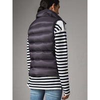 BLUE BLACK Veste sans manches rembourrée en duvet