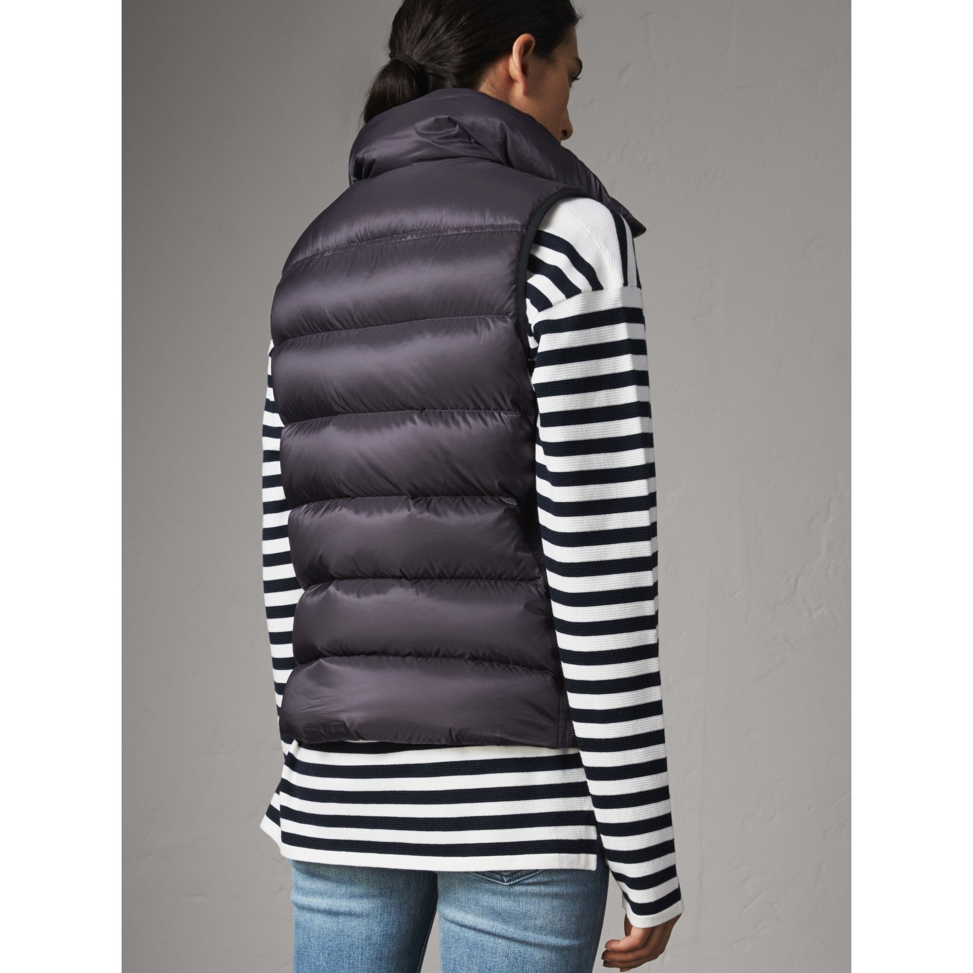 BLUE BLACK Veste sans manches rembourrée en duvet