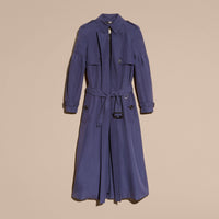 NAVY Trench-coat en soie oversize avec manches bouffantes
