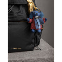 CADET BLUE Porte-clés Thomas Bear avec doudoune et écharpe