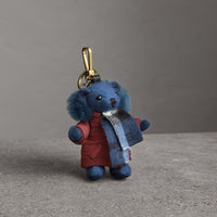 CADET BLUE Porte-clés Thomas Bear avec doudoune et écharpe