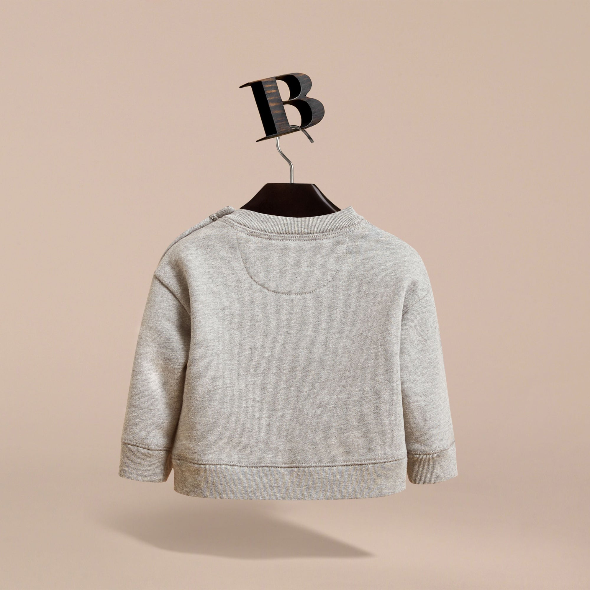GREY MELANGE Sweat-shirt en coton avec motif Birds of a Feather